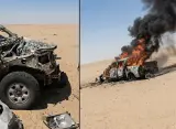 "درون" مغربية تقصف سيارتين بعد دخولهما المنطقة العازلة